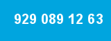 929 089 12 63 929 089 12 63